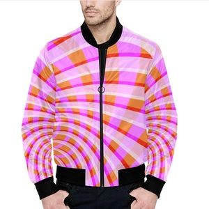 Men's Harlow & Lloyd Violet Orbital Quilted Bomber Jacket - Size S - Never Worn